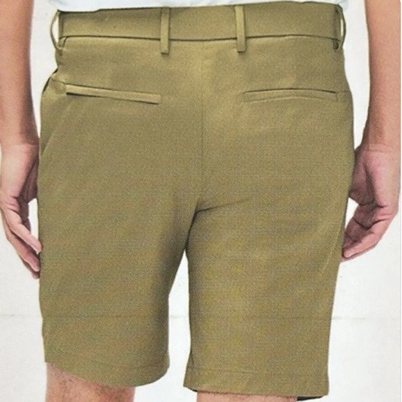 BANANA REPUBLIC NWT Tan Khaki Flat Front Twill Chino Shorts Pockets Preppy 30 - Picture 2 of 13